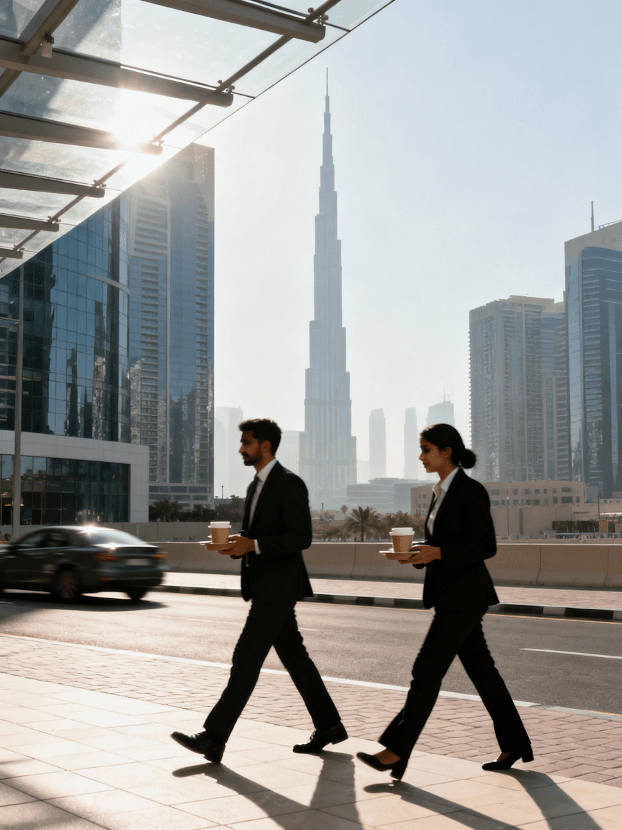 Professional on the move